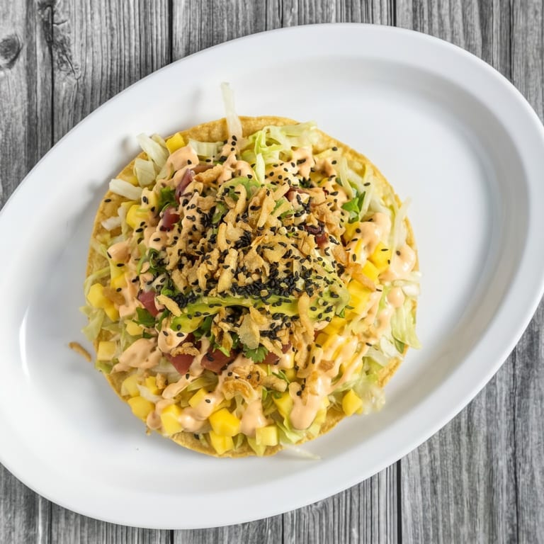 Delicious Tuna Tostada