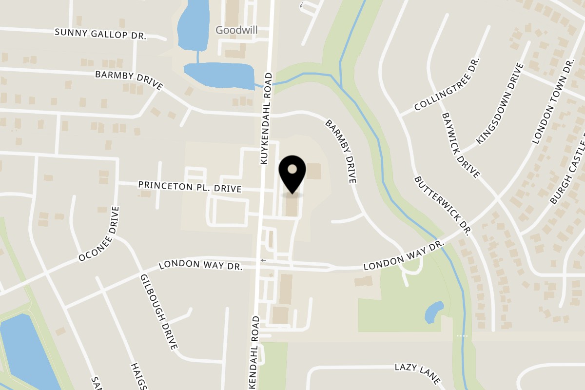 Map showing the location of Ceviche Ria Tomball on 24910 Kuykendahl Rd Ste H in Tomball
